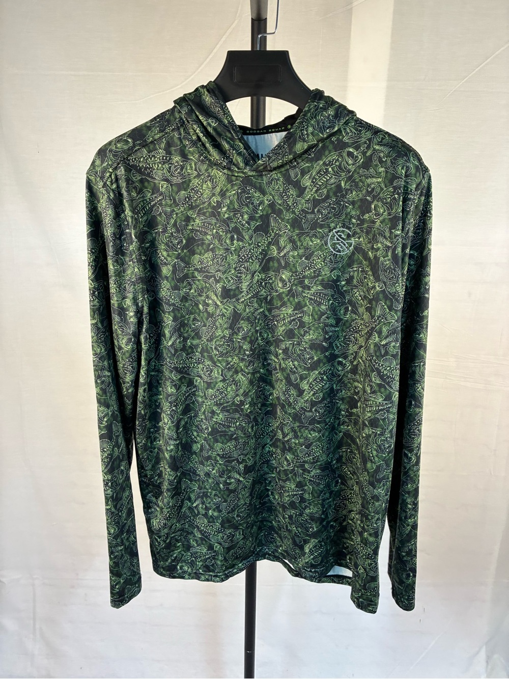 Googan Squad Fish Camo DriFit Hoodie L